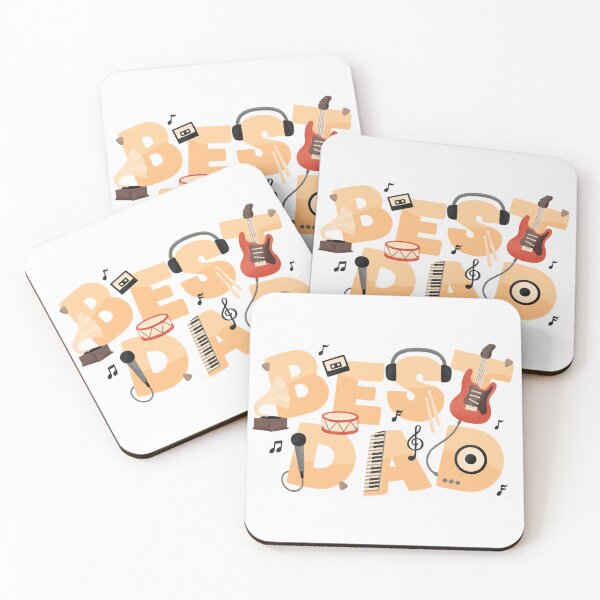 Item preview, Music Lover Best Dad Happy Fathers Day designed and sold by _ZENTAY_.