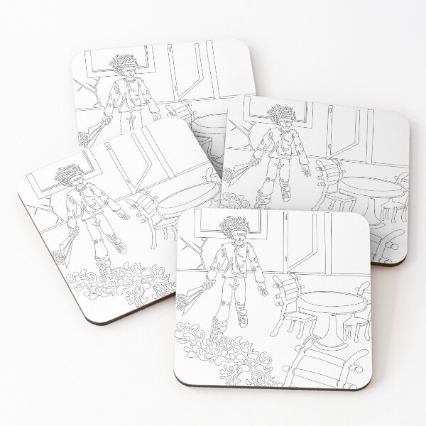 Item preview, Coffee Levitation Flowers – Single Line Drawing in Black and White – Poetic Surreal Art designed and sold by Keltoi-art.