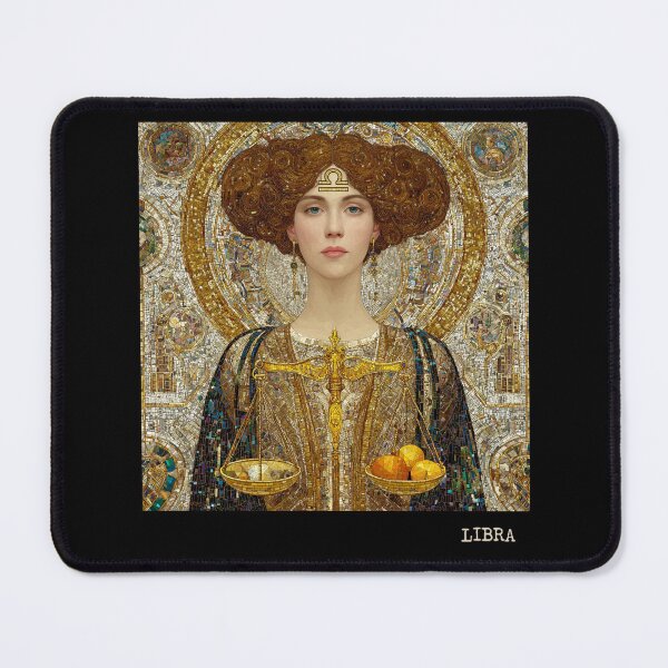 Item preview, Libra Zodiac Art - Vintage Nouveau Scale Goddess designed and sold by KissMyBerry.