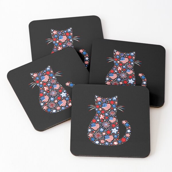 Item preview, Patriotic American Cat Feline Fourth Of July Lover designed and sold by GrumpySableye.