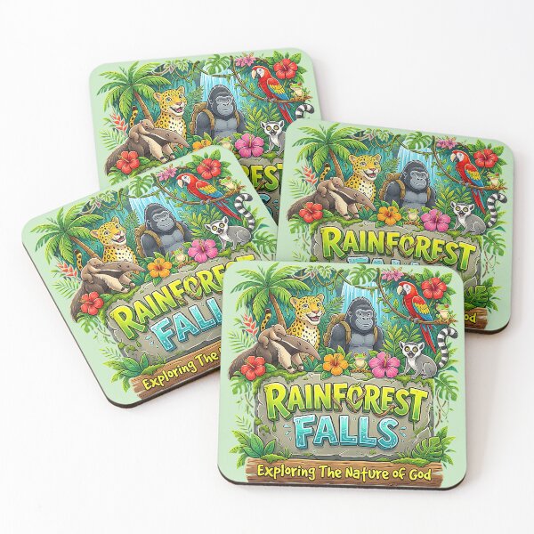 Item preview, Rainforest Falls Nature of God Christian Kids VBS 2026 designed and sold by miuukiuu.