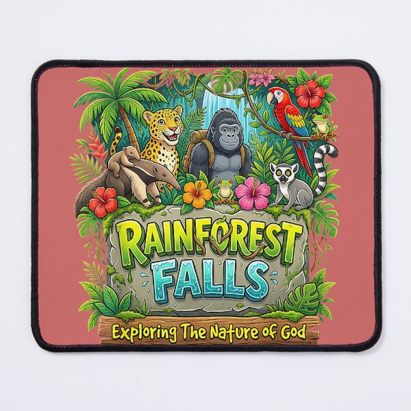 Item preview, Rainforest Falls Nature of God Christian Kids VBS 2026 designed and sold by miuukiuu.