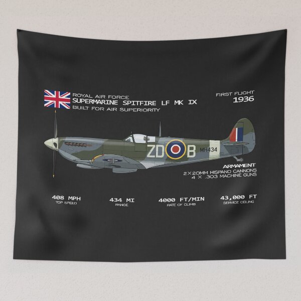 Item preview, WWII Fighter Legend Supermarine Spitfire designed and sold by BronArtworks.