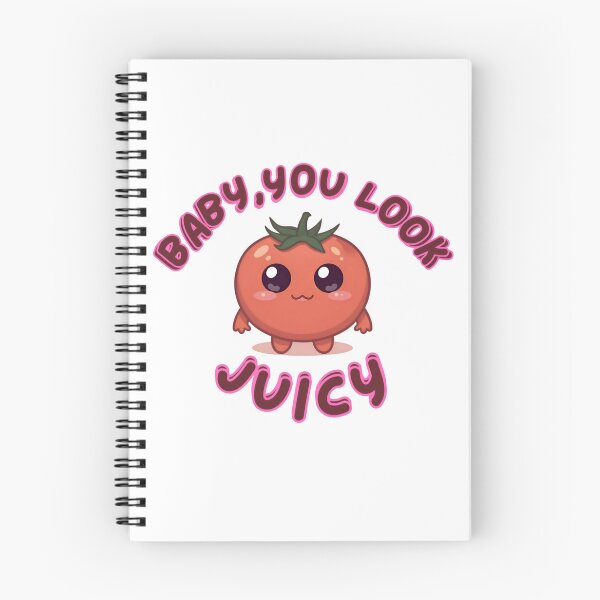 Item preview, Baby You Look Juicy Funny Cute Kawaii Tomato Food Pun designed and sold by Trend-e.