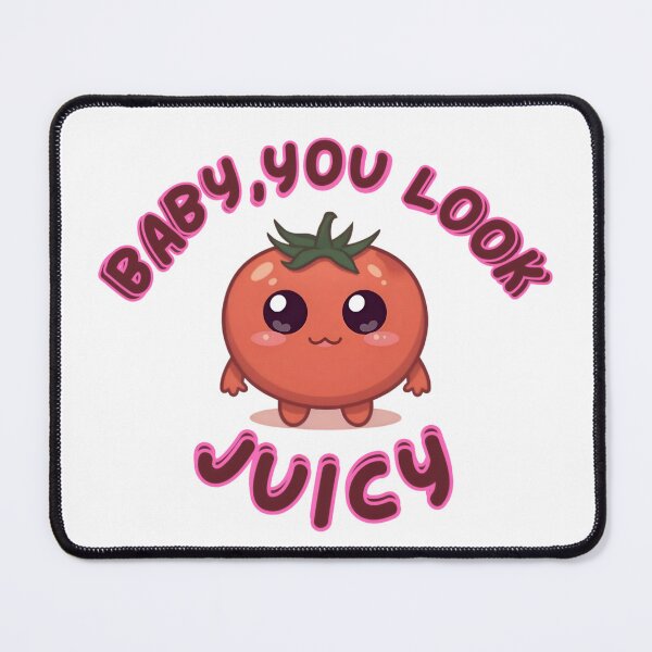 Item preview, Baby You Look Juicy Funny Cute Kawaii Tomato Food Pun designed and sold by Trend-e.