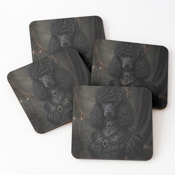 Item preview, Black Poodle Portrait designed and sold by VelarisMoon.