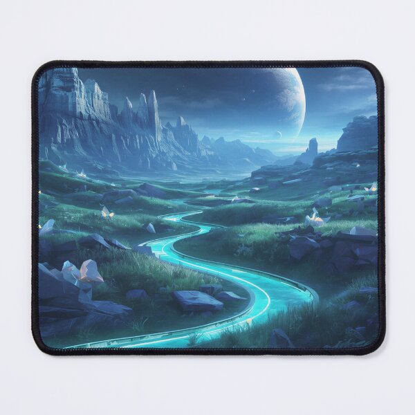 Item preview, Crystal Horizon Fantasy Alien Landscape designed and sold by Luminous Wilds.