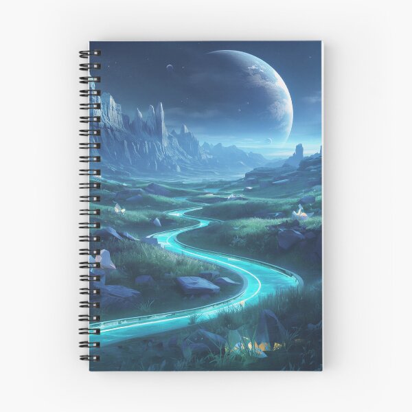 Item preview, Crystal Horizon Fantasy Alien Landscape designed and sold by Luminous Wilds.