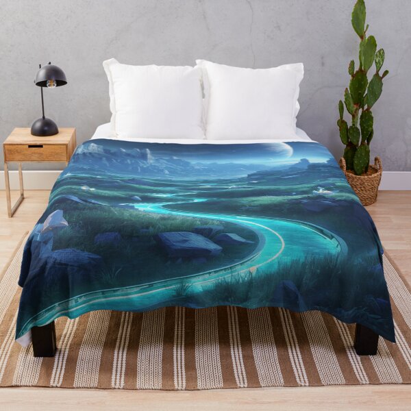 Item preview, Crystal Horizon Fantasy Alien Landscape designed and sold by Luminous Wilds.