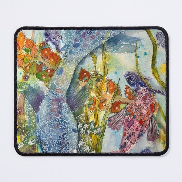 Item preview, Fish In A Pond In Watercolor designed and sold by Whispering Grace Studio.