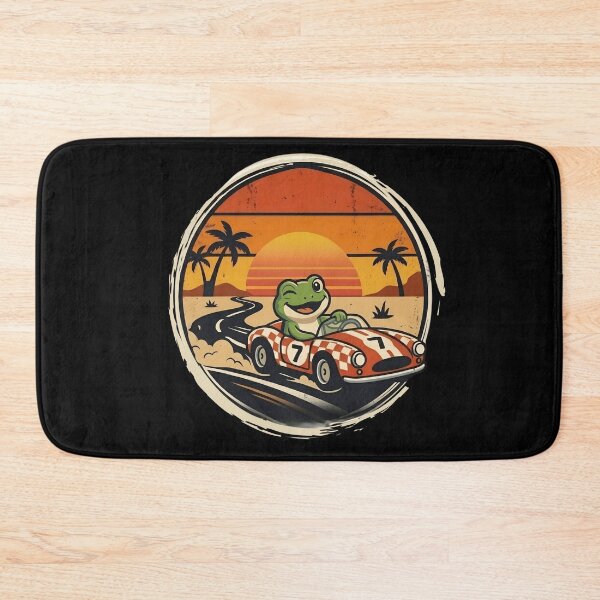 Item preview, Winking Frog Racer Sticker - Funny Indy 500 Race Car Vinyl Decal - Vintage Motorsport Art designed and sold by Basma Designs | Funny Shirts, Stickers & Mugs.