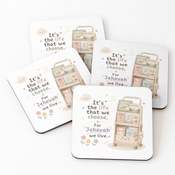 Item preview, Cute Kawaii Ministry Cart | Jehovah Witness Pastel Faith Design designed and sold by N-STUDIOLAB.