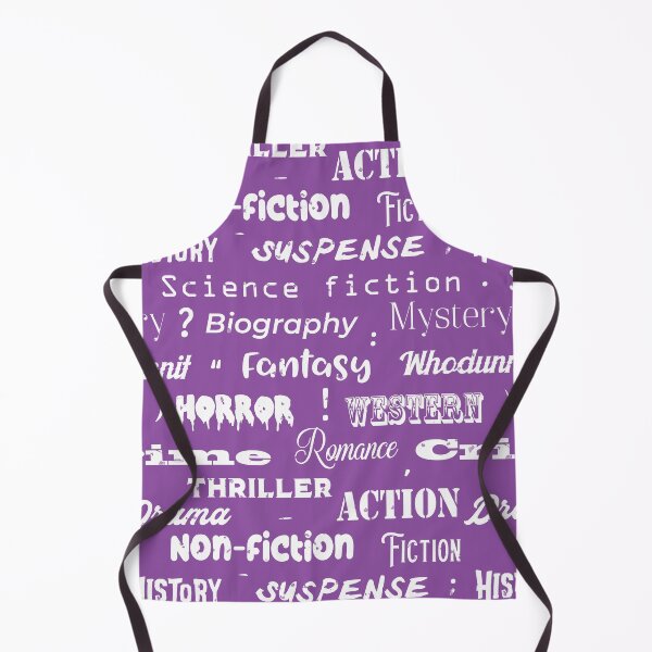 Item preview, Librarian Book Genres Typographic Pattern designed and sold by CreativeTwins.