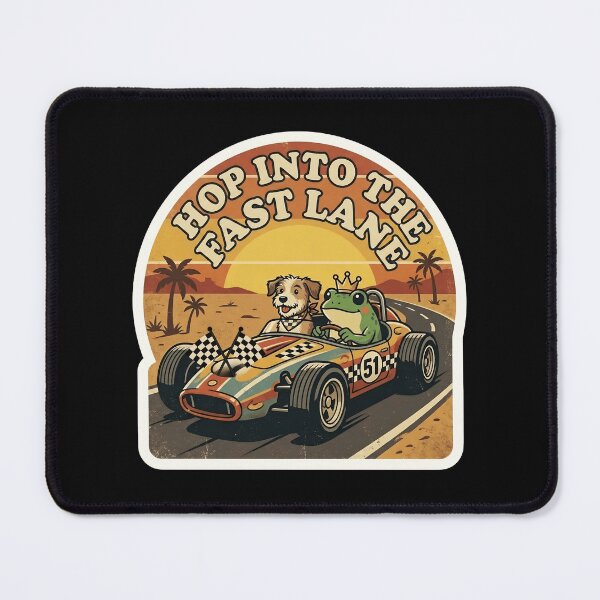 Item preview, Frog King and Dog Racing Team Vintage 70s IndyCar Motorsport designed and sold by Basma Designs | Funny Shirts, Stickers & Mugs.