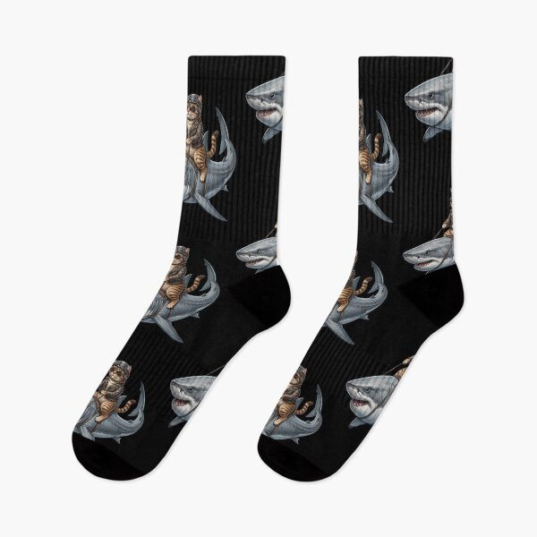 Item preview, Cat riding on a shark designed and sold by ReneMM.