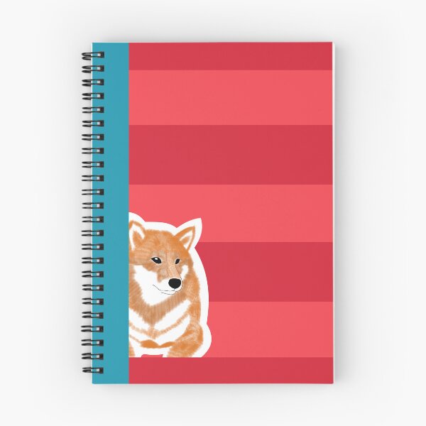 Item preview, 80's vibes colors (red, blue) with red Shiba Inu designed and sold by ShibaCruise-On.