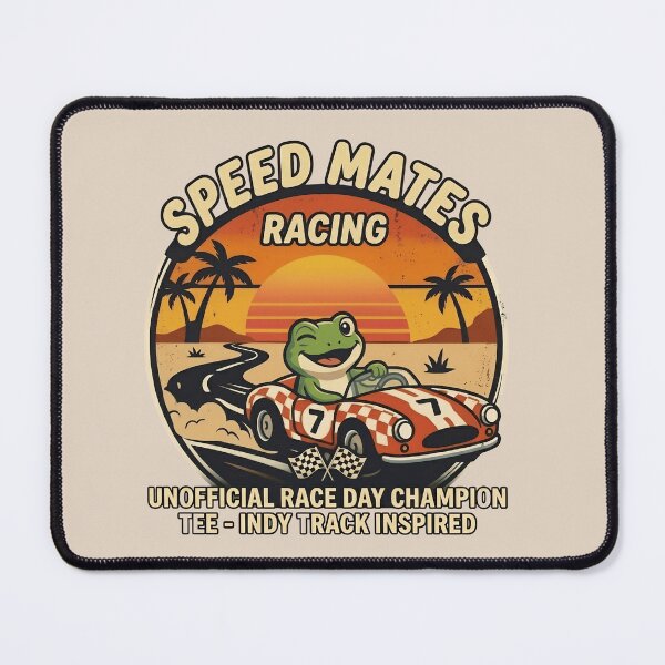 Item preview, Vintage IndyCar Frog Racer Retro Winking Frog Race Day designed and sold by Basma Designs | Retro, Kawaii Shirts & Stickers.