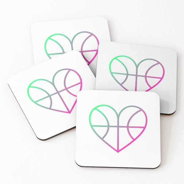 Item preview, Minimalist Geometric Basketball Heart Shape Design designed and sold by DripCultureLab.