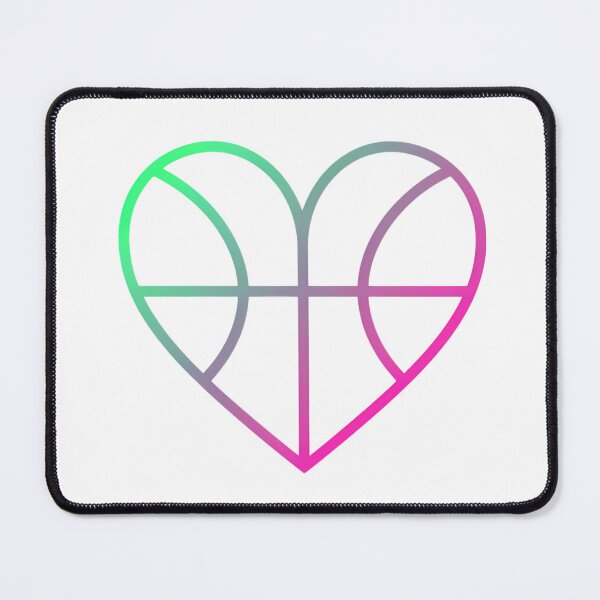 Item preview, Minimalist Geometric Basketball Heart Shape Design designed and sold by DripCultureLab.