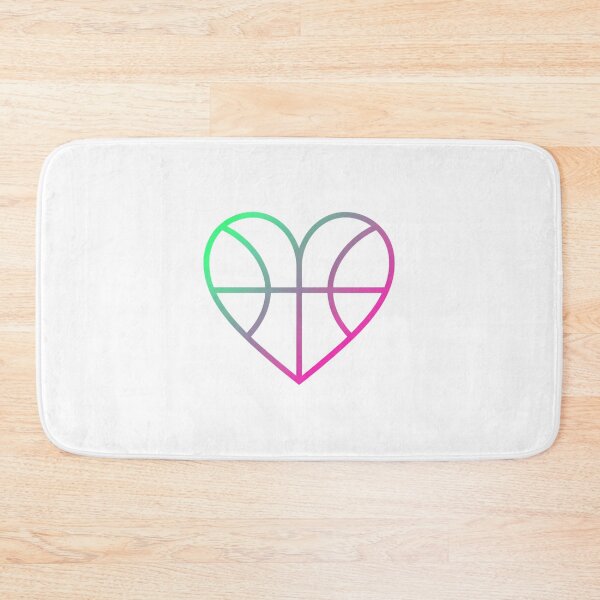 Item preview, Minimalist Geometric Basketball Heart Shape Design designed and sold by DripCultureLab.