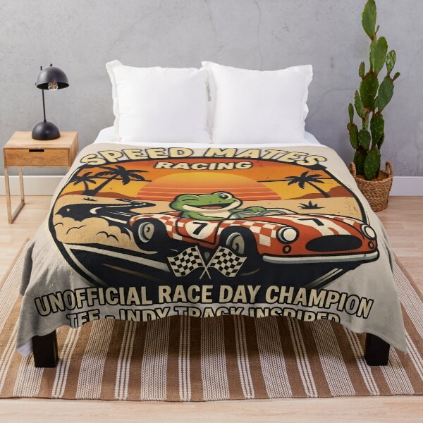 Item preview, Vintage IndyCar Frog Racer Retro Winking Frog Race Day designed and sold by Basma Designs | Funny Shirts, Stickers & Mugs.