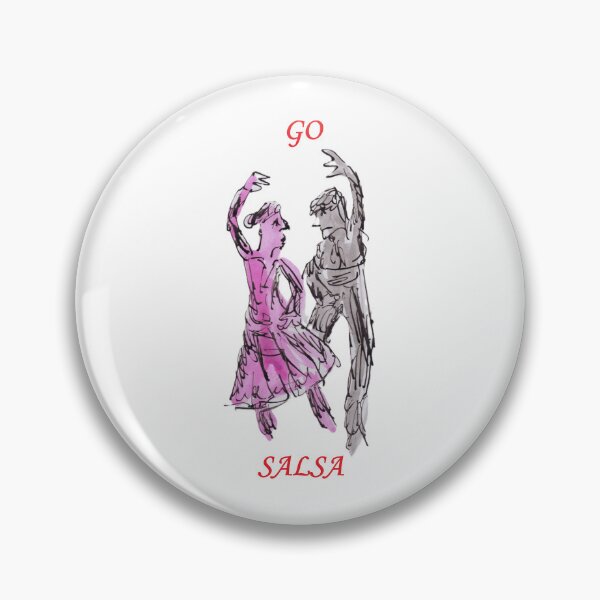 Item preview, Salsa dancers designed and sold by Inky Fingers Illustrations.