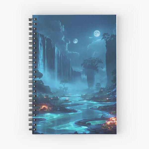 Item preview, Moonlit Sanctuary Waterfall designed and sold by Luminous Wilds.