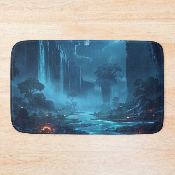 Item preview, Moonlit Sanctuary Waterfall designed and sold by Luminous Wilds.