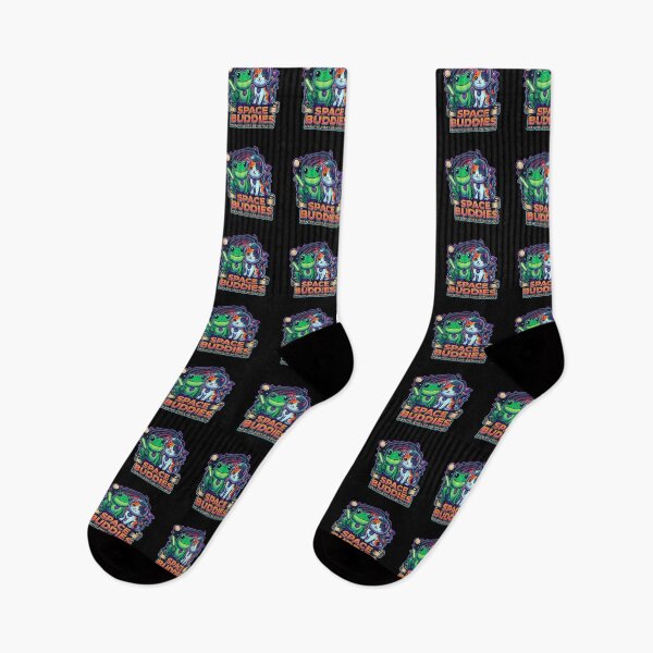 Item preview, Space Buddies Kawaii Frog and Cat May the 4th Be With You designed and sold by Basma Designs | Funny Shirts, Stickers & Mugs.