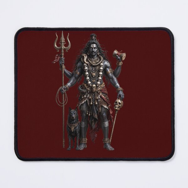 Item preview, Kala Bhairava Dark Hindu God Fierce Shiva Art designed and sold by Sovira Studio .