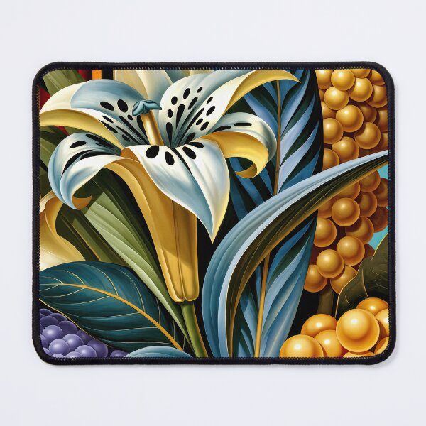 Item preview, Wall Art - Postcard - Botanical Harmony: Art Deco Bloom designed and sold by ForeverPrintsOK.