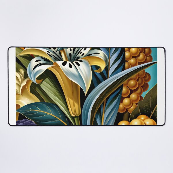 Item preview, Wall Art - Postcard - Botanical Harmony: Art Deco Bloom designed and sold by ForeverPrintsOK.