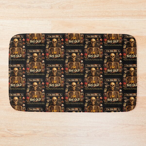 Item preview, I'm This Old  Retro VHS Skeleton Nostalgia Design designed and sold by Tee-Shirt-Topia.