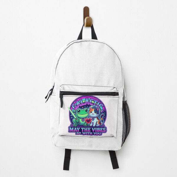 Item preview, Galactic Vibes May the 4th Be With You Retro Space Frog and Cat designed and sold by Basma Designs | Retro, Kawaii Shirts & Stickers.