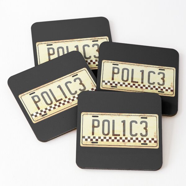 Item preview, Police Car Licence Plate designed and sold by CreativeTwins.