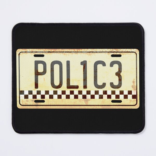 Item preview, Police Car Licence Plate designed and sold by CreativeTwins.