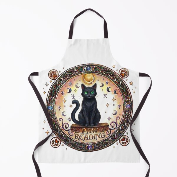 Item preview, Mystic Paw Reading – Celestial Black Cat Emblem designed and sold by Spiritualwall.