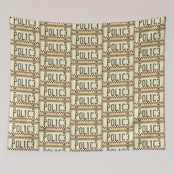 Item preview, Police Car Licence Plate designed and sold by CreativeTwins.
