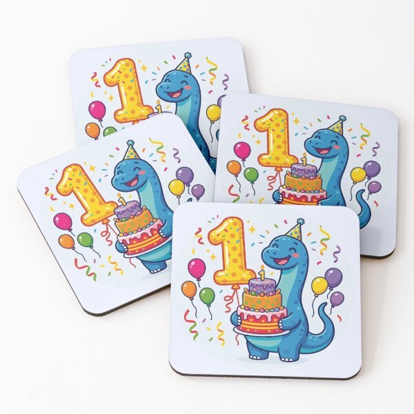 Item preview, Cute Sauropod Dinosaur First Birthday Party designed and sold by Tronstell.