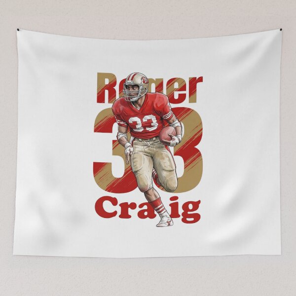 Item preview, Roger Craig 33 Retro San Francisco Football Art designed and sold by Thogan0416.