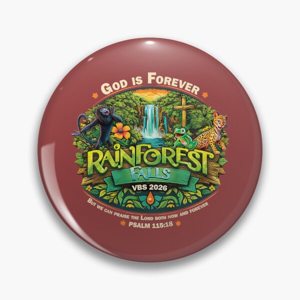 Item preview, Rainforest Falls VBS 2026 Frog Jesus Faith Bible Verse  designed and sold by Catalyste.