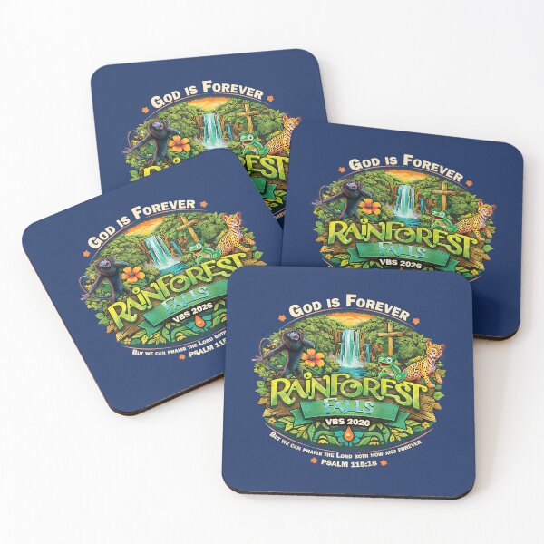 Item preview, Rainforest Falls VBS 2026 Frog Jesus Faith Bible Verse  designed and sold by Catalyste.