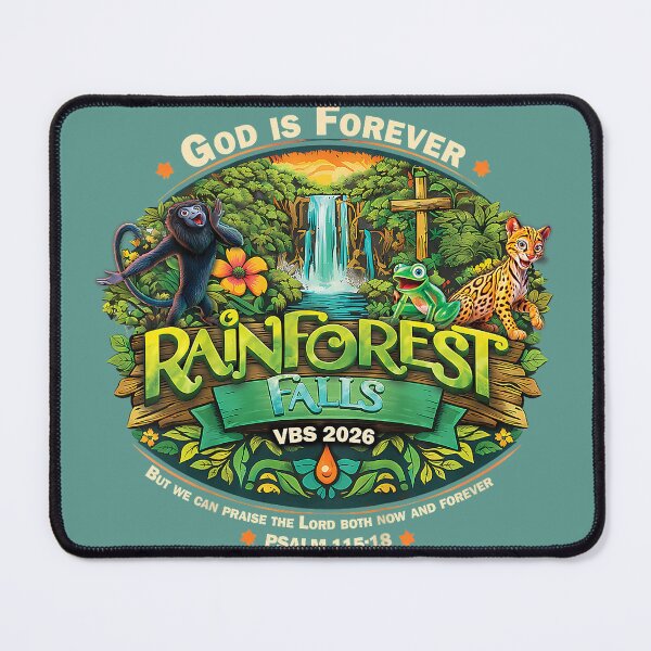 Item preview, Rainforest Falls VBS 2026 Frog Jesus Faith Bible Verse  designed and sold by Catalyste.