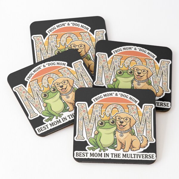 Item preview, Funny Frog Mom & Dog Mom Shirt – Best Mom in the Multiverse Cute Frog and Golden Retriever Design | Unique Mother’s Day Gift for Dog Moms & Frog Lovers designed and sold by Basma Designs | Retro, Kawaii Shirts & Stickers.