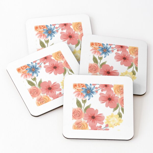 Item preview, Watercolor Floral Garden Pattern | Elegant Pink Flowers and Roses designed and sold by JeyaMMstores.