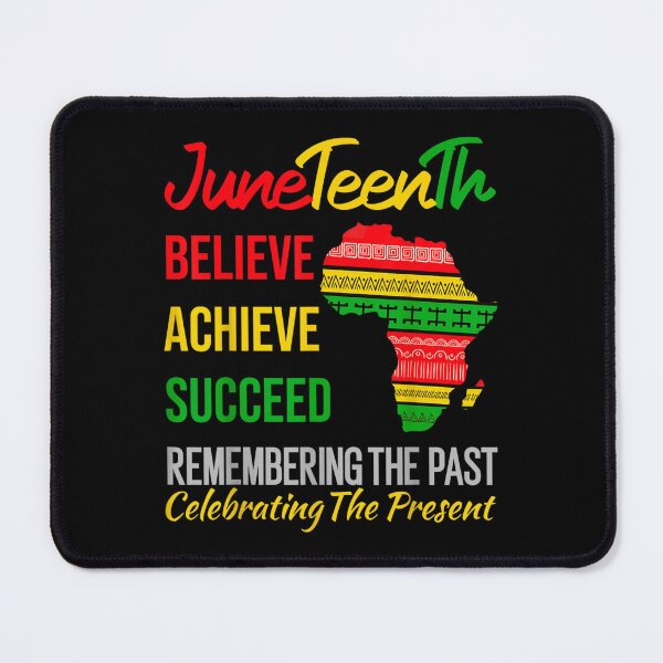 Item preview, Juneteenth Believe Achieve Succeed Pan African Map Celebrating Freedom Black History designed and sold by Capisedo.