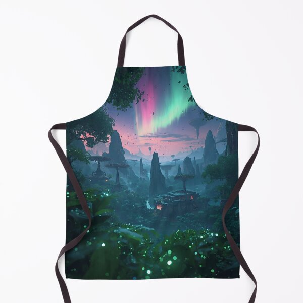 Item preview, Aurora Canopy Fantasy Alien Landscape designed and sold by Luminous Wilds.