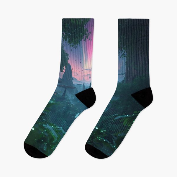 Item preview, Aurora Canopy Fantasy Alien Landscape designed and sold by Luminous Wilds.