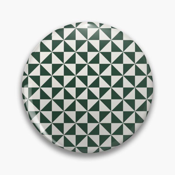 Item preview, Green And Cream Pinwheel Pattern designed and sold by pattern-archive.