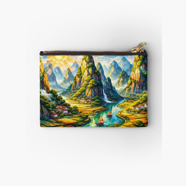 Item preview, Colorful Mountain Fantasy Landscape designed and sold by cuprum.